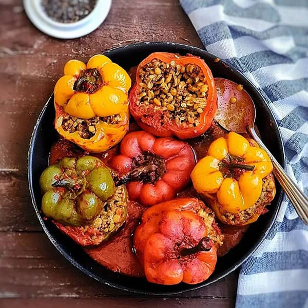 طرز تهیه دلمه فلفل دلمه ای