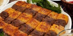 طرز تهیه کباب تابه ای دو رنگ خوشمزه و ساده مرحله به مرحله