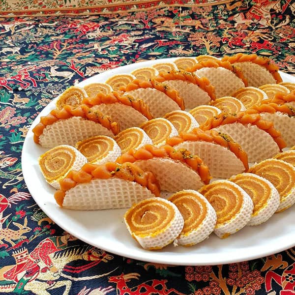 طرز تهیه حلوا میکادو رولی