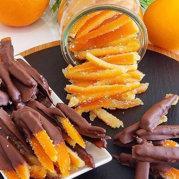 طرز تهیه پوست پرتقال شکری