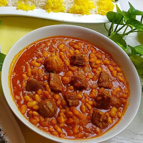 طرز تهیه خورش لوبیا سفید