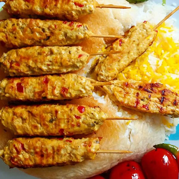 طرز تهیه کباب مرغ چوبی