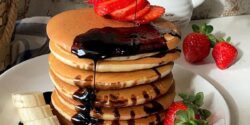 طرز تهیه پنکیک مغزدار خوشمزه و مجلسی مرحله به مرحله