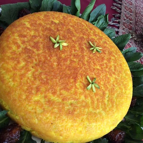 طرز تهیه ته چین آلو اسفناج