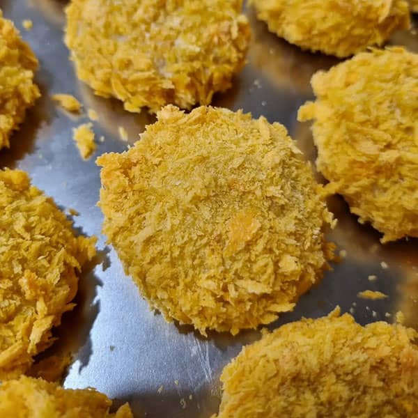 طرز تهیه ناگت مرغ پنیری