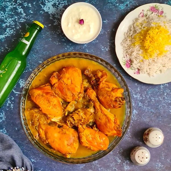 طرز تهیه خورش مرغ در فر
