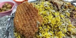 طرز تهیه باقالی پلو با گوشت به روش مجلسی مرحله به مرحله