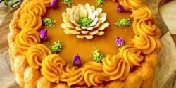 طرز تهیه کیک حلوا خوشمزه به روش خانگی مرحله به مرحله