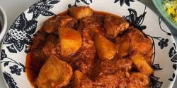 طرز تهیه خورش مرغ و سیب زمینی مجلسی مرحله به مرحله