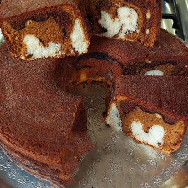 طرز تهیه کیک سه رنگ