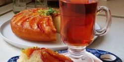 طرز تهیه کیک برگردان شلیل ساده و خوشمزه مرحله به مرحله