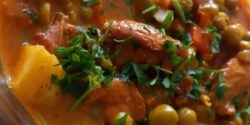 طرز تهیه خوراک نخود فرنگی خوشمزه مرحله به مرحله