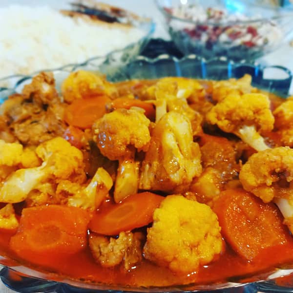 طرز تهیه خوراک گل کلم