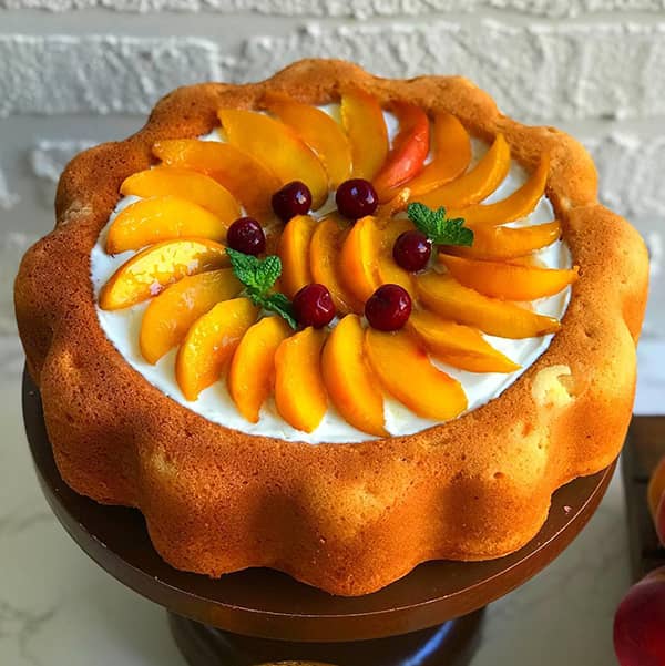 طرز تهیه کیک هلو
