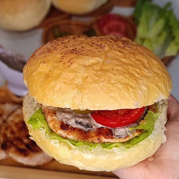 طرز تهیه همبرگر مرغ