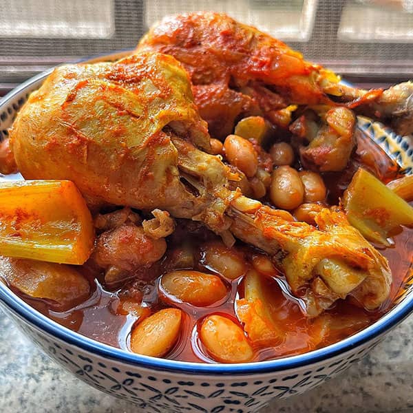 طرز تهیه خورش کرفس با مرغ