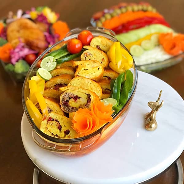 طرز تهیه رولت مرغ و گوشت