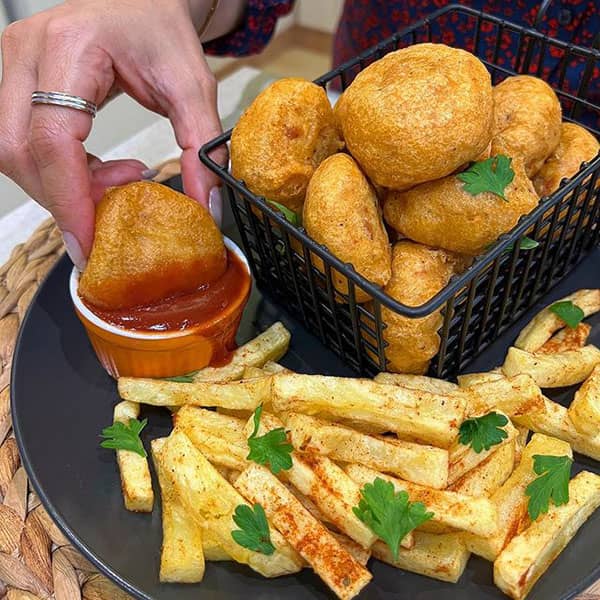 طرز تهیه ناگت پفکی مرغ