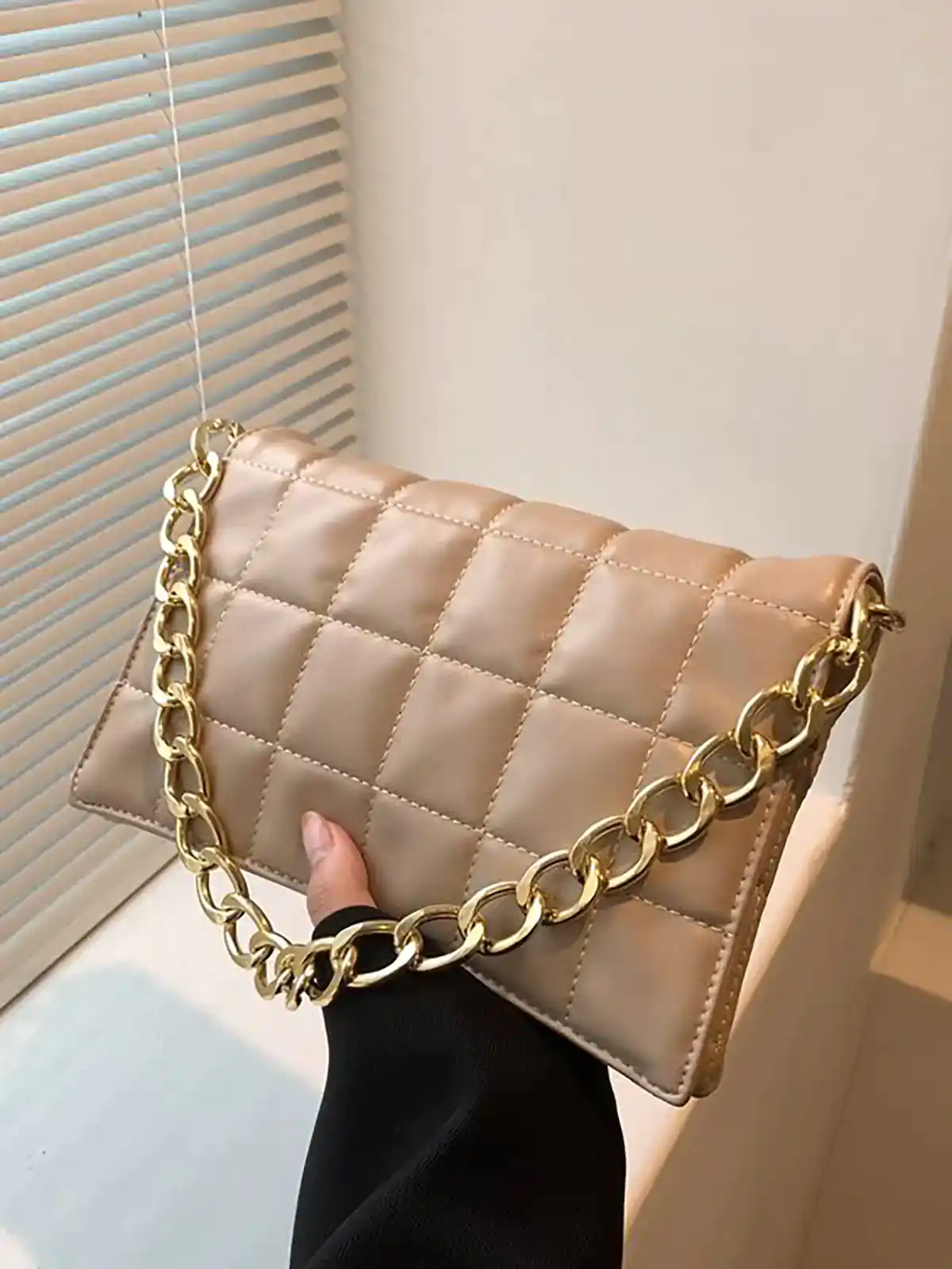 کیف دستی کرمی زنانه شیک