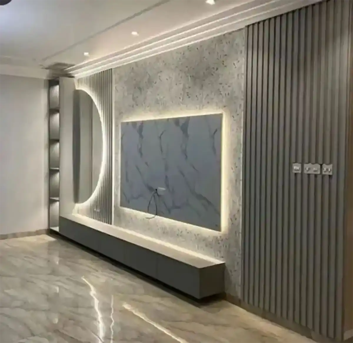 طراحی تی وی وال توسی