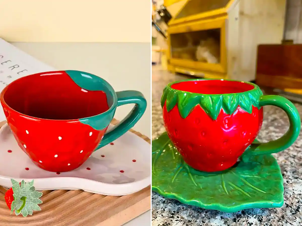 ماگ فانتزی توت فرنگی