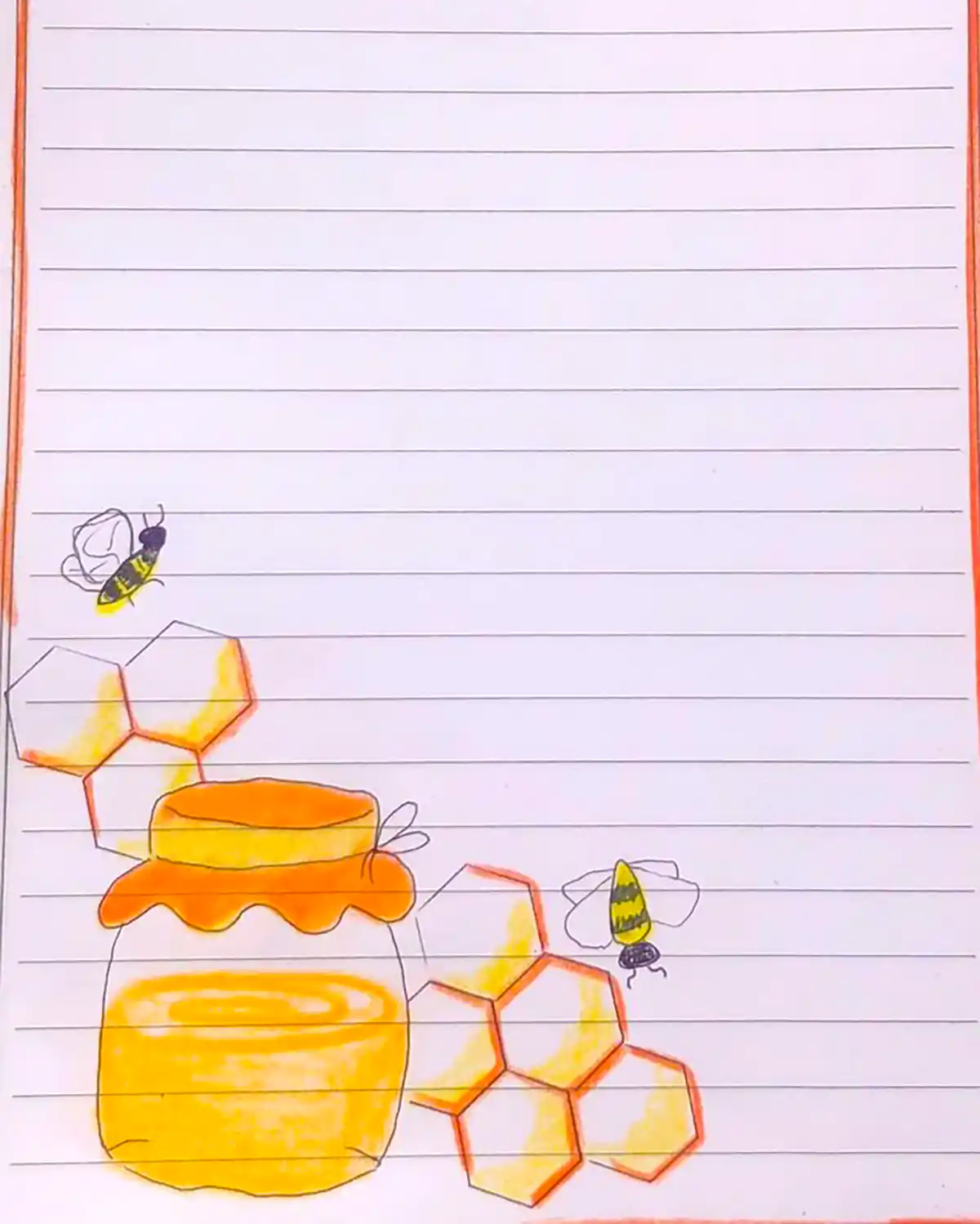 نقاشی دفتر املا