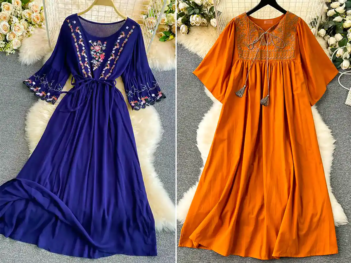 ماکسی آستین کوتاه