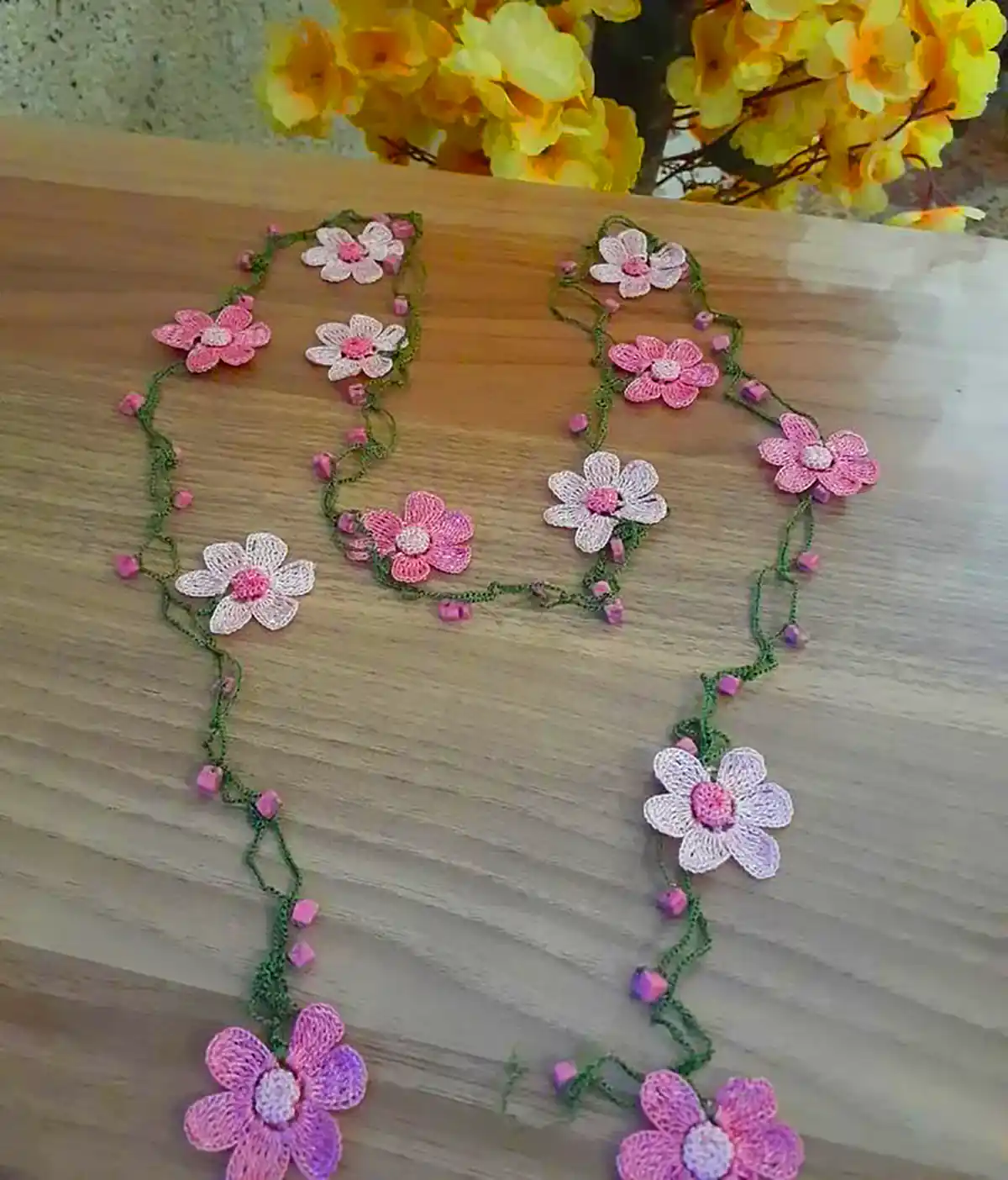 بنددورگردنی عینک قلاب بافی 