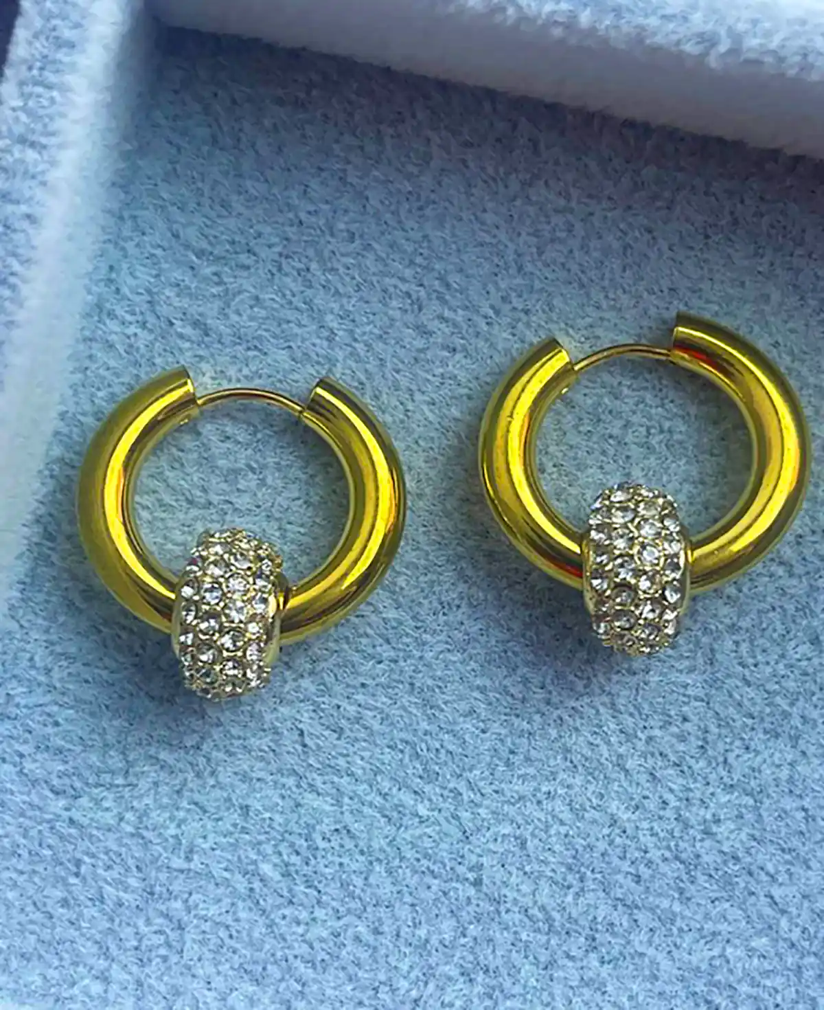 گوشواره حلقه ای طلایی پهن 
