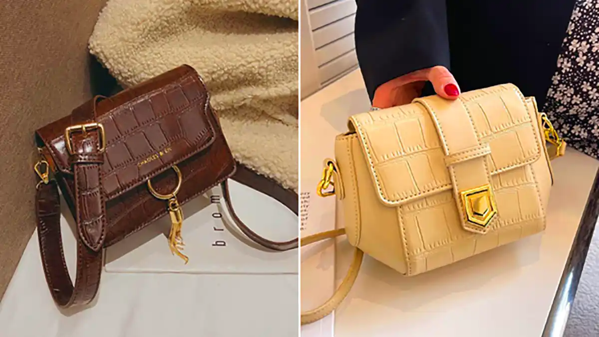 کیف کرم قهوه ای کلاسیک