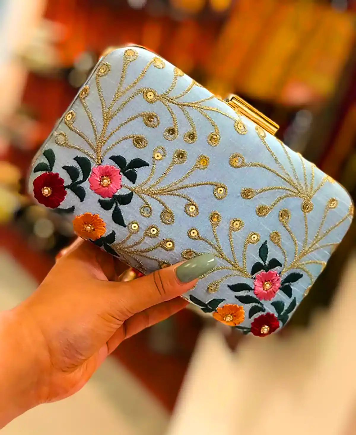 کیف مجلسی با گلدوزی 