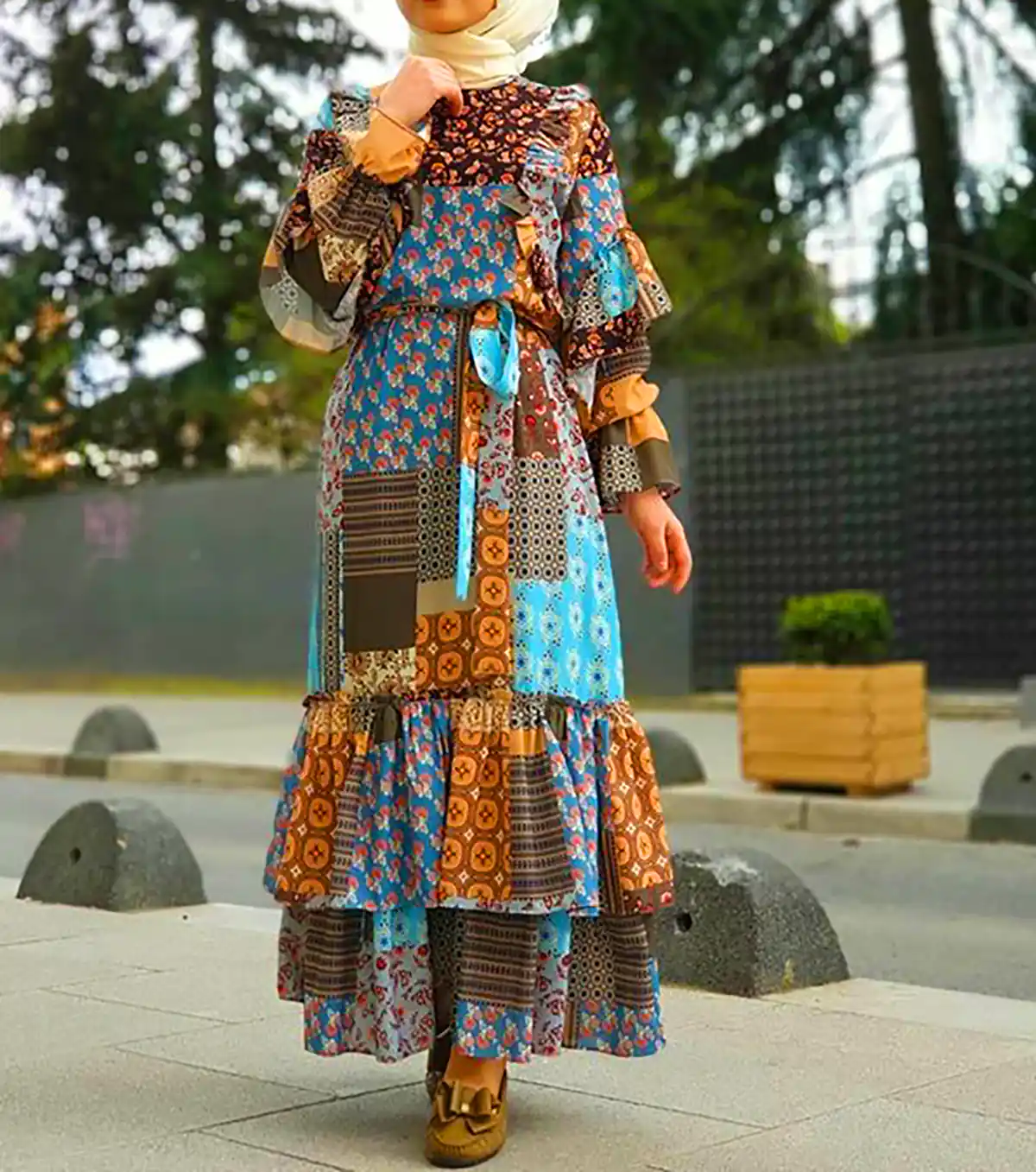 لباس بلند کژوال گلگلی 