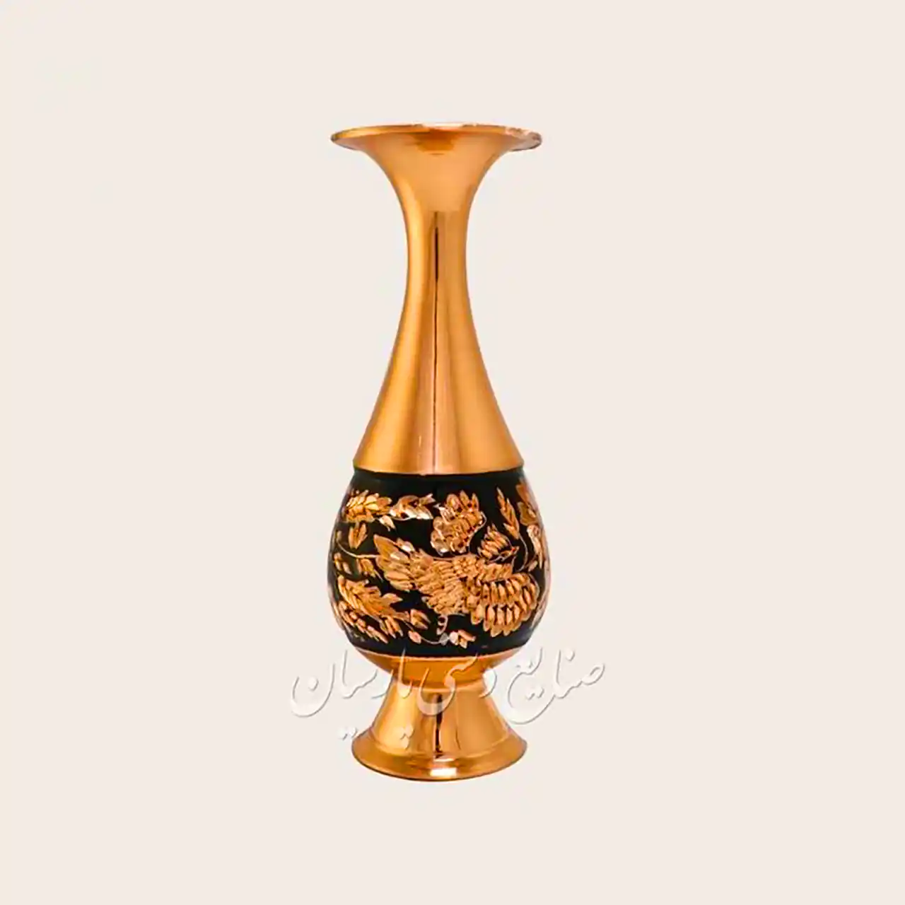 گلدان مسی میناکاری