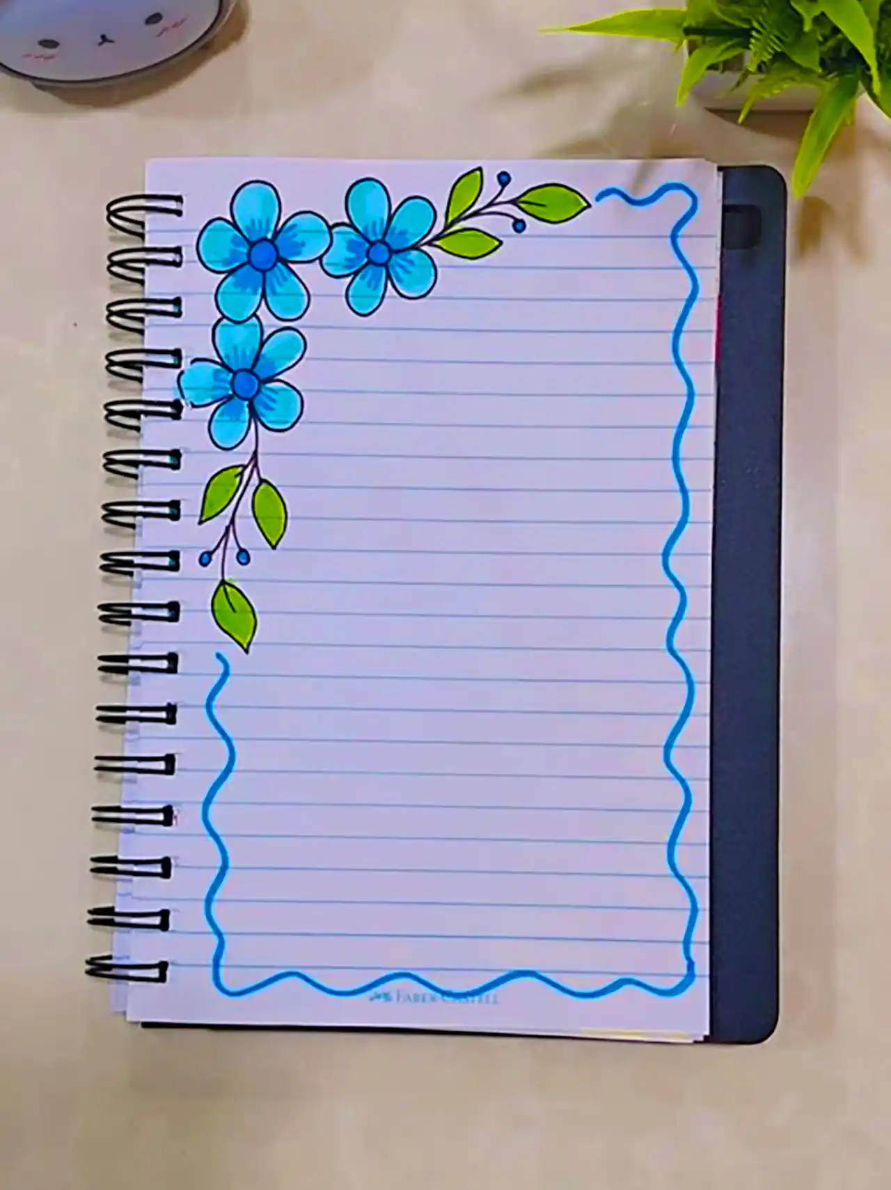 ایده طراحی دور دفتر مشق