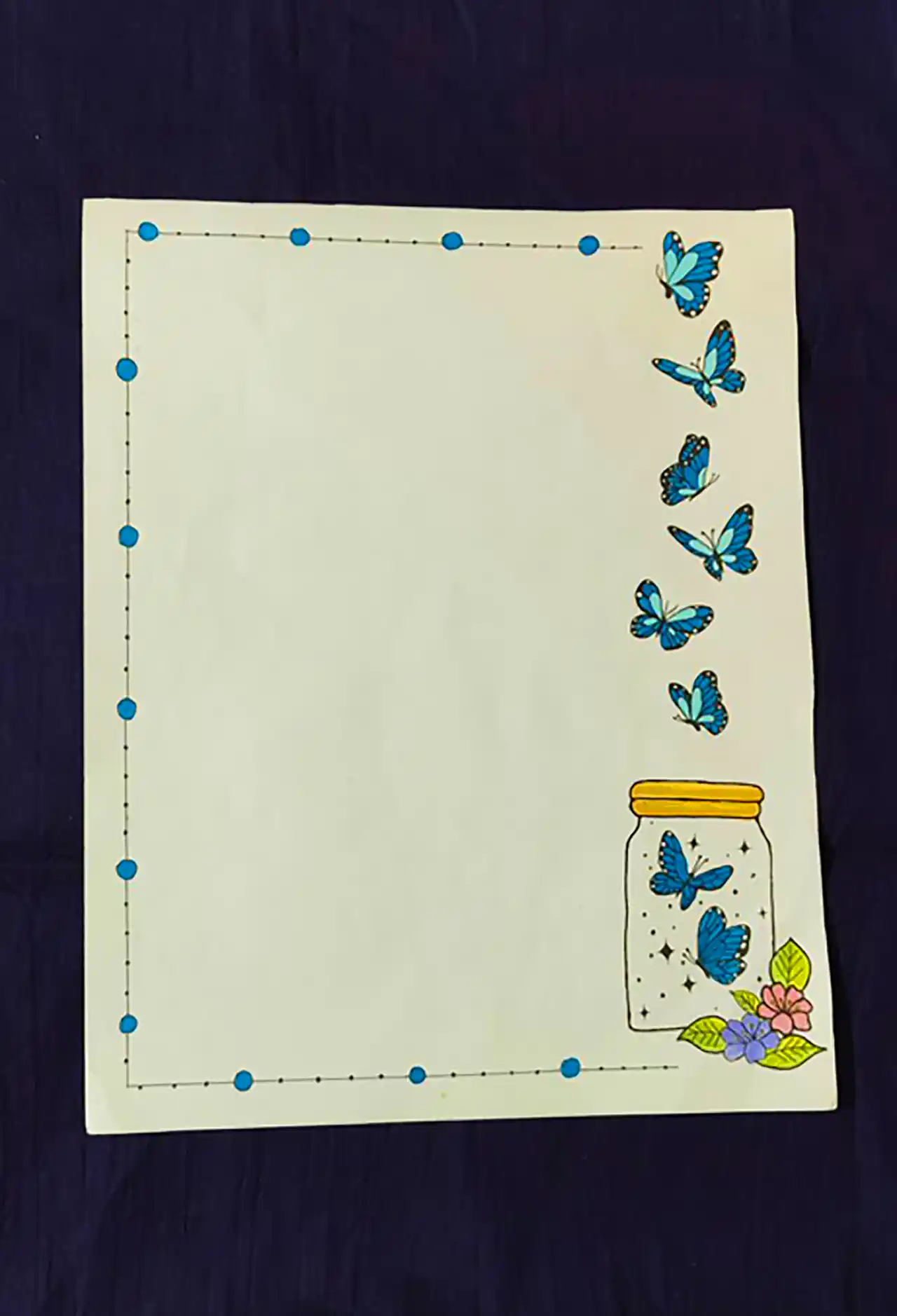 ایده طراحی دور دفتر مشق