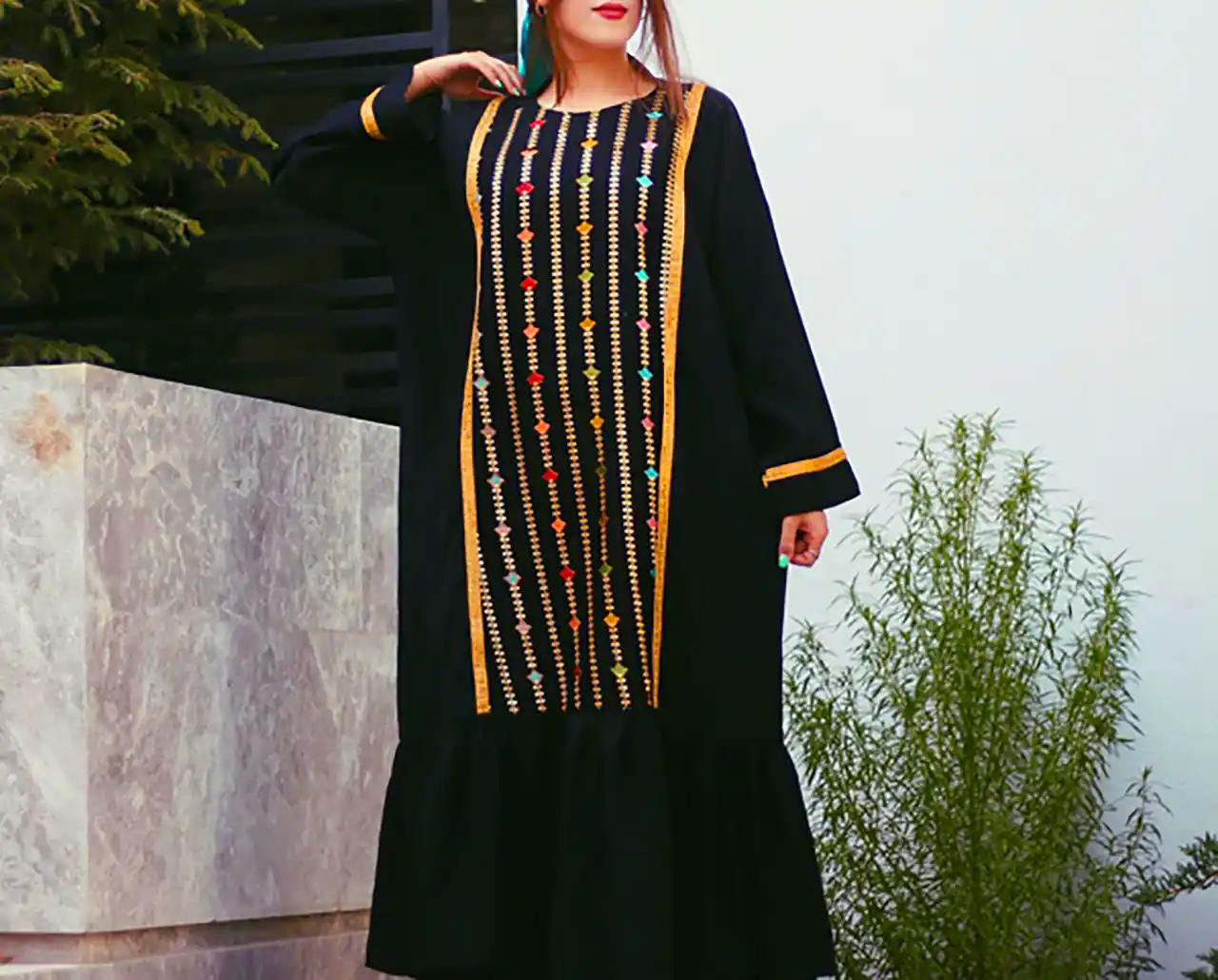 کفتان بلند کار شده خاص