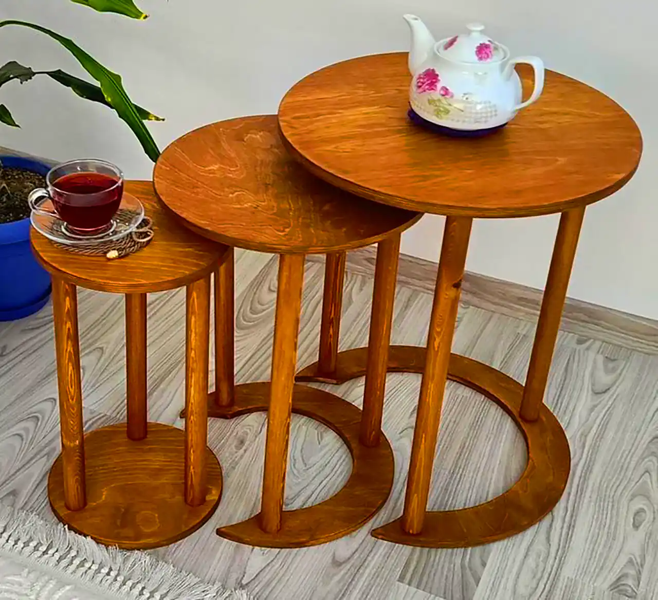 میز عسلی چوبی لوکس