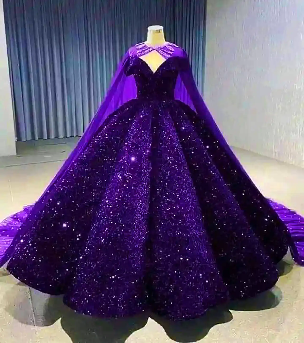 پیراهن بنفش پرنسسی
