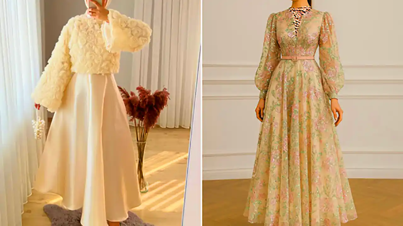 پیراهن مجلسی مدرن زنانه