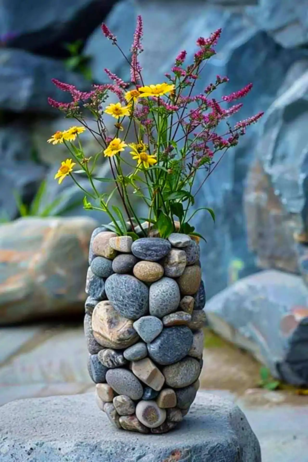 ساخت دکوری با قلوه سنگ