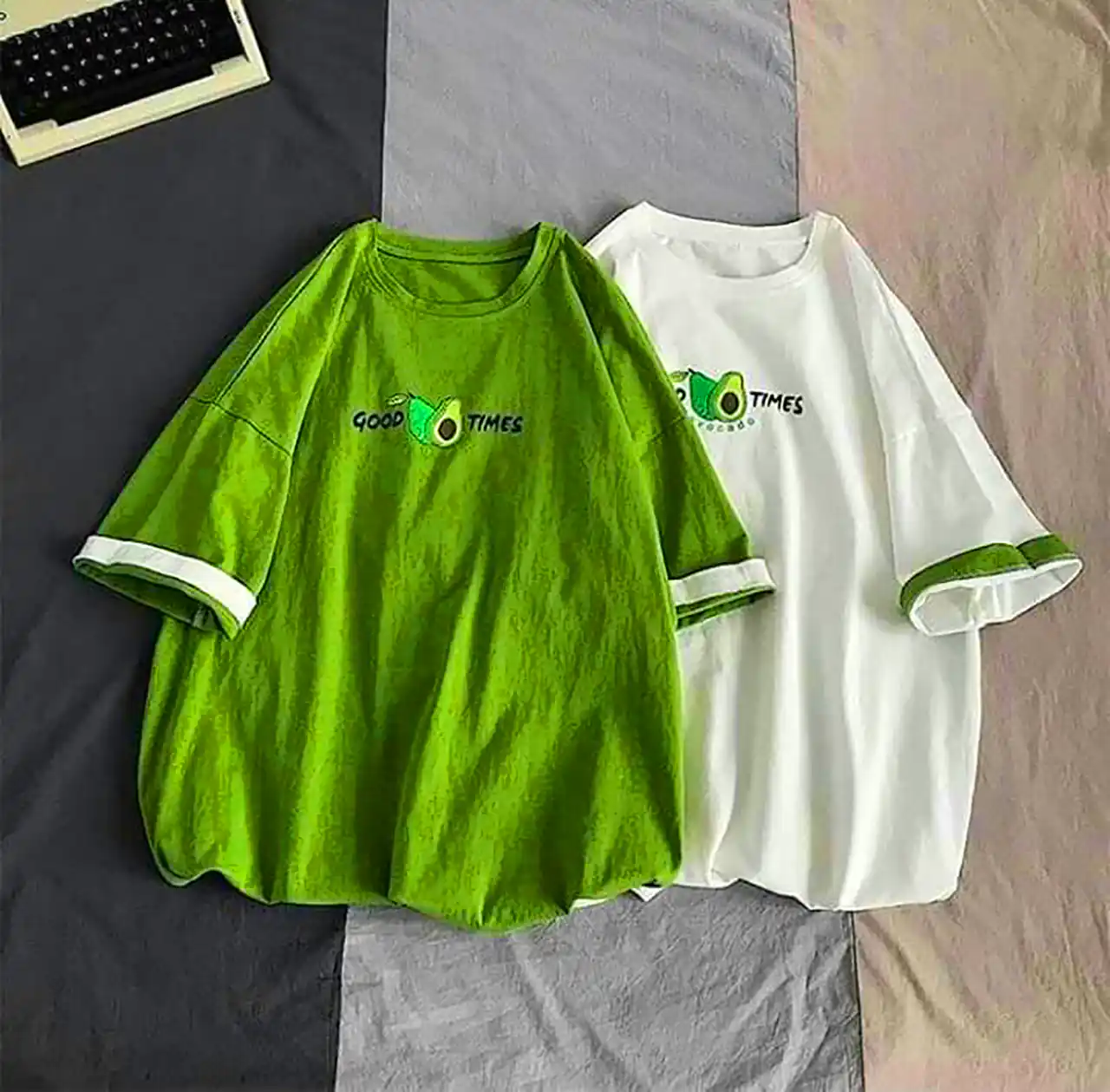 تیشرت سبز باکسی
