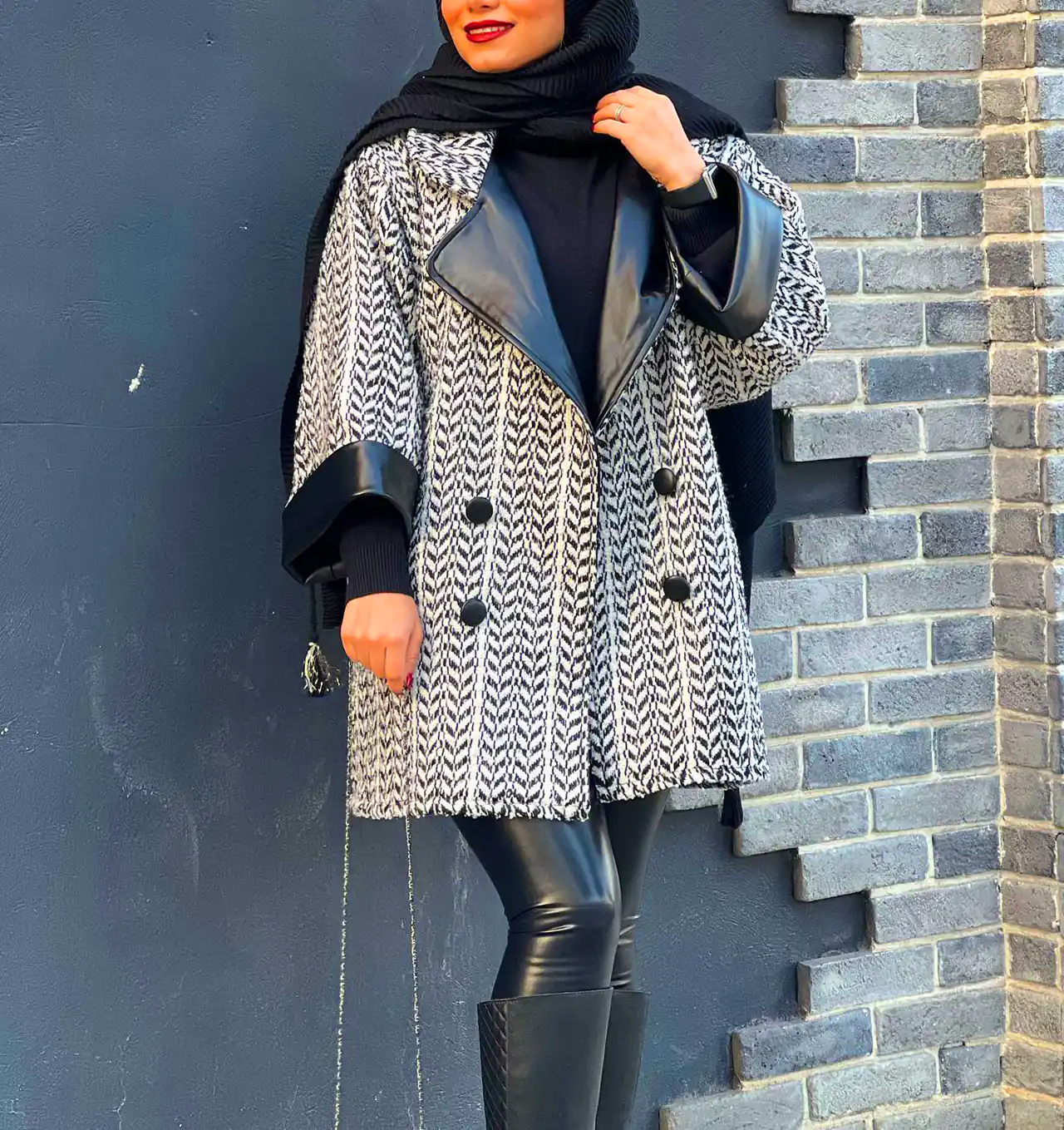 لباس پاییزی رنگارنگ شیک 