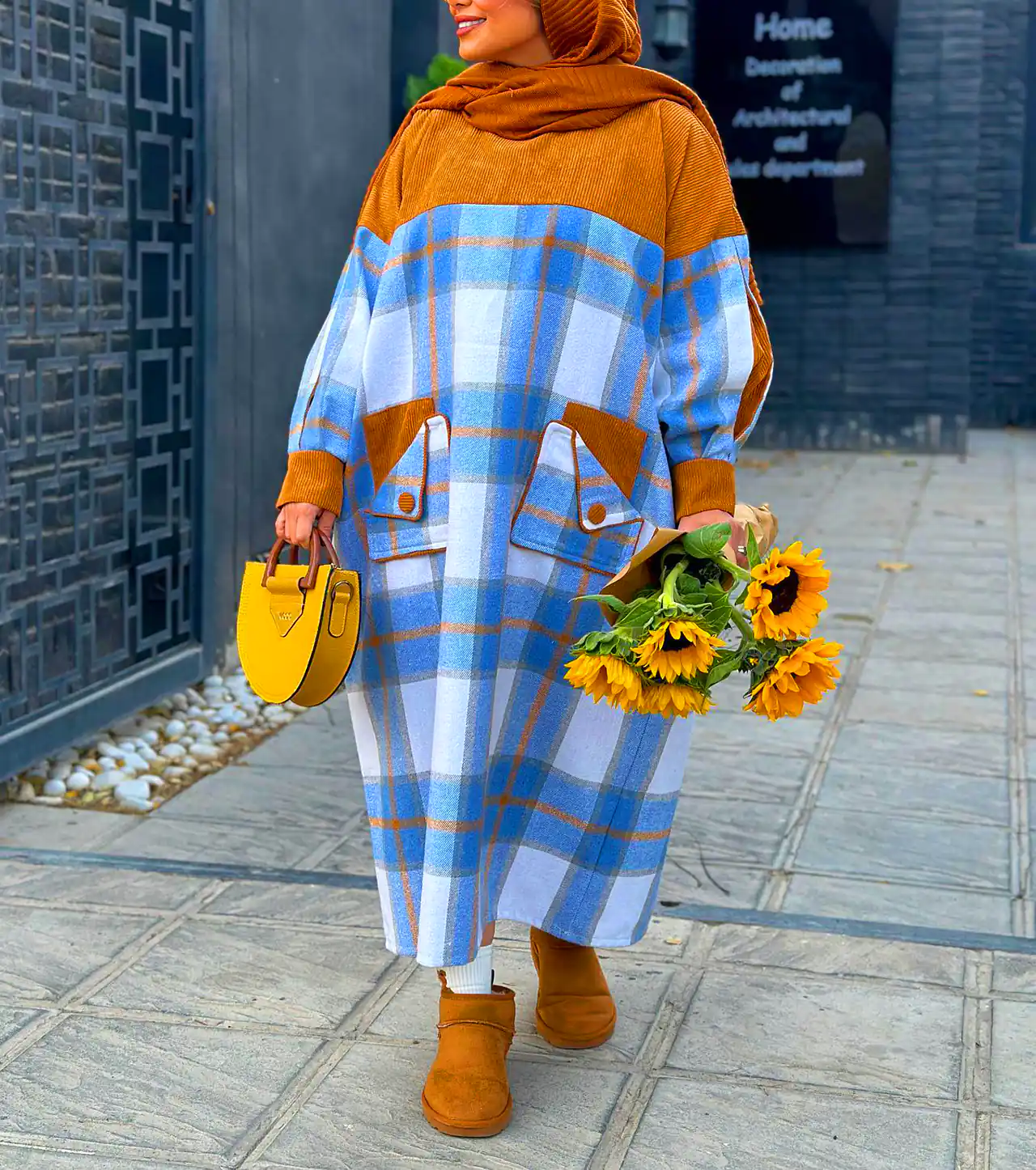 لباس پاییزی رنگارنگ شیک 