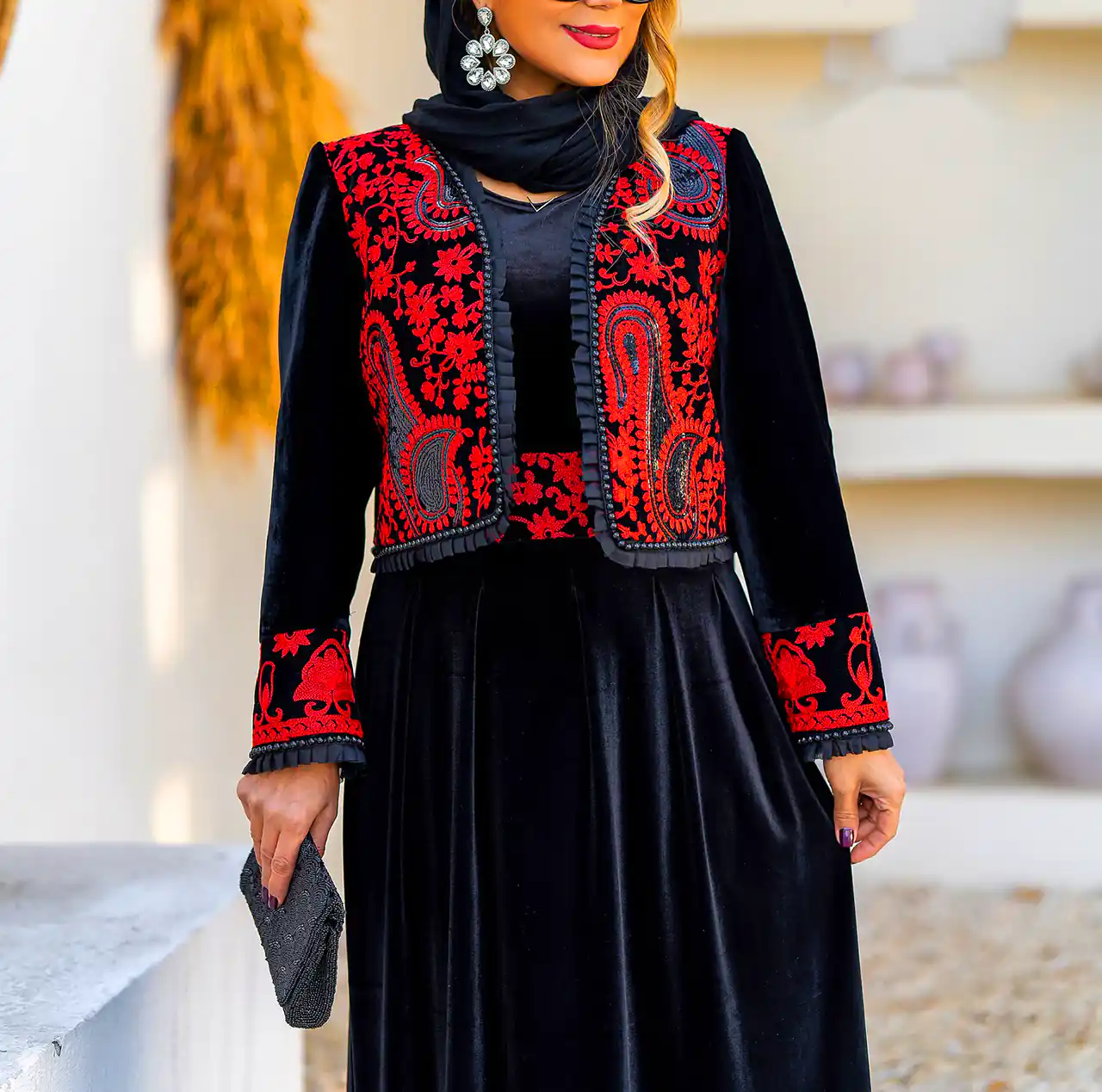 استایل زنانه تیره رسمی 