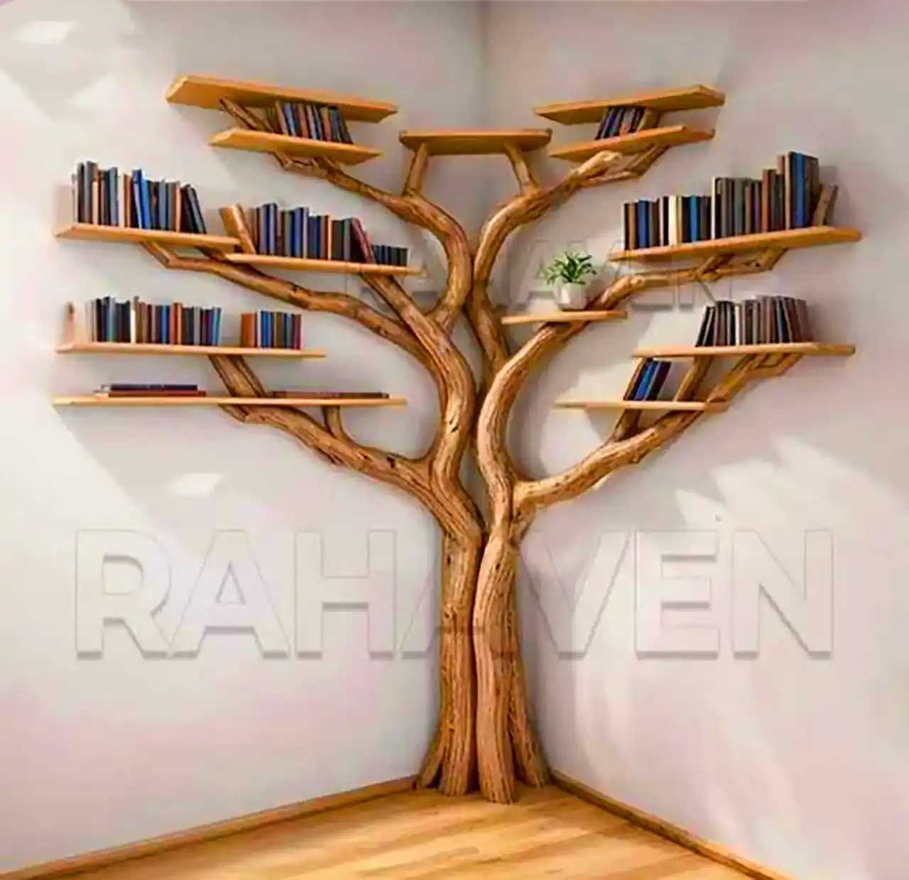 طراحی هنری دکور درختی خلاقانه 