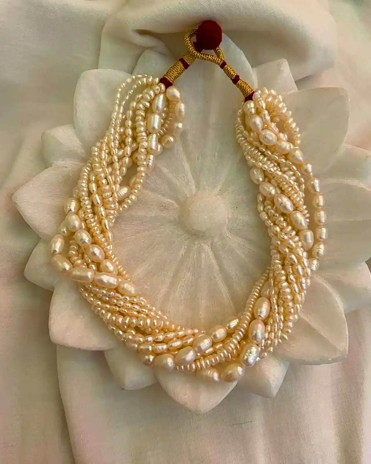 گردنبند رشته ای مرواریدی 