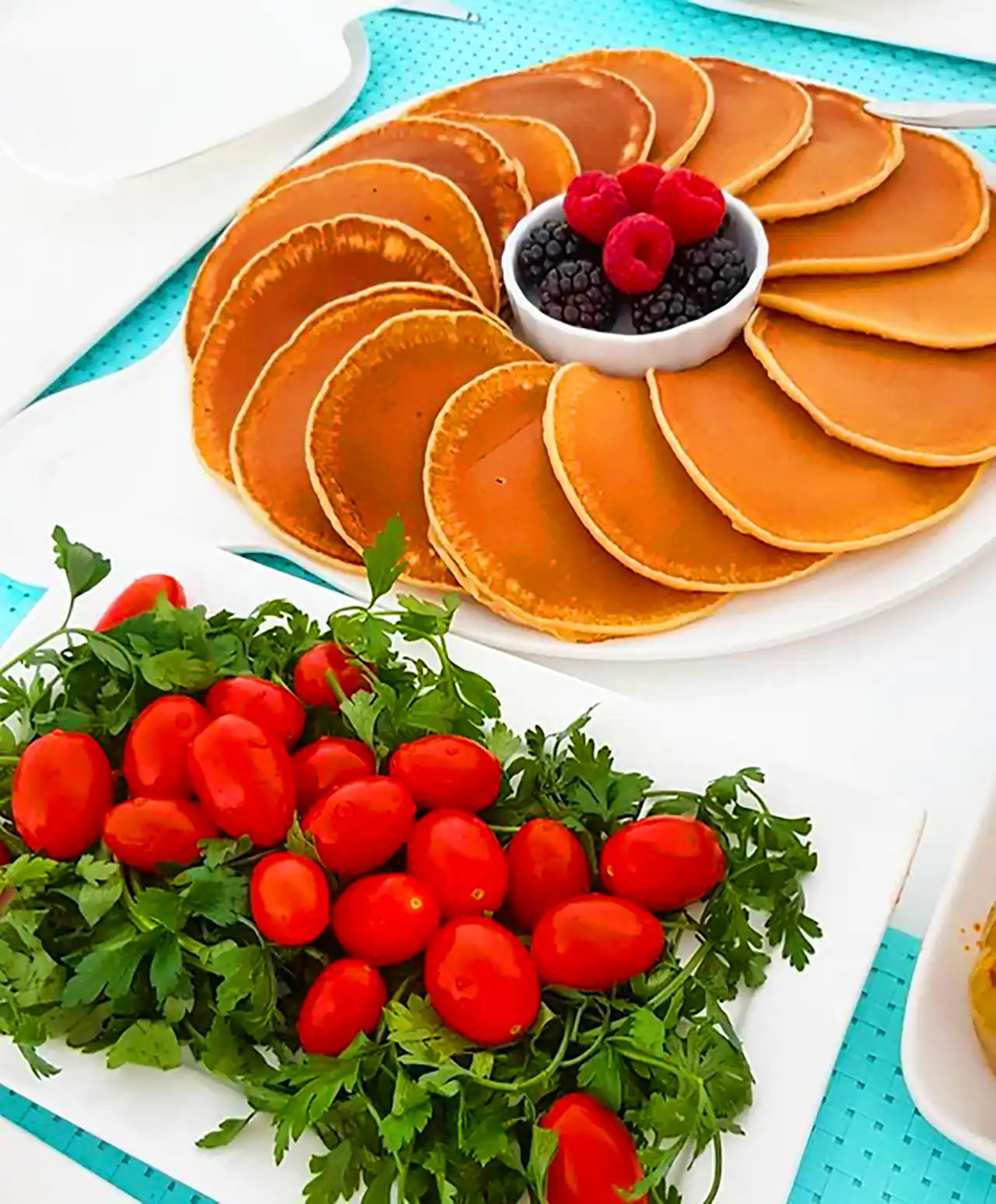 پنکک خانگی تزئین شده 