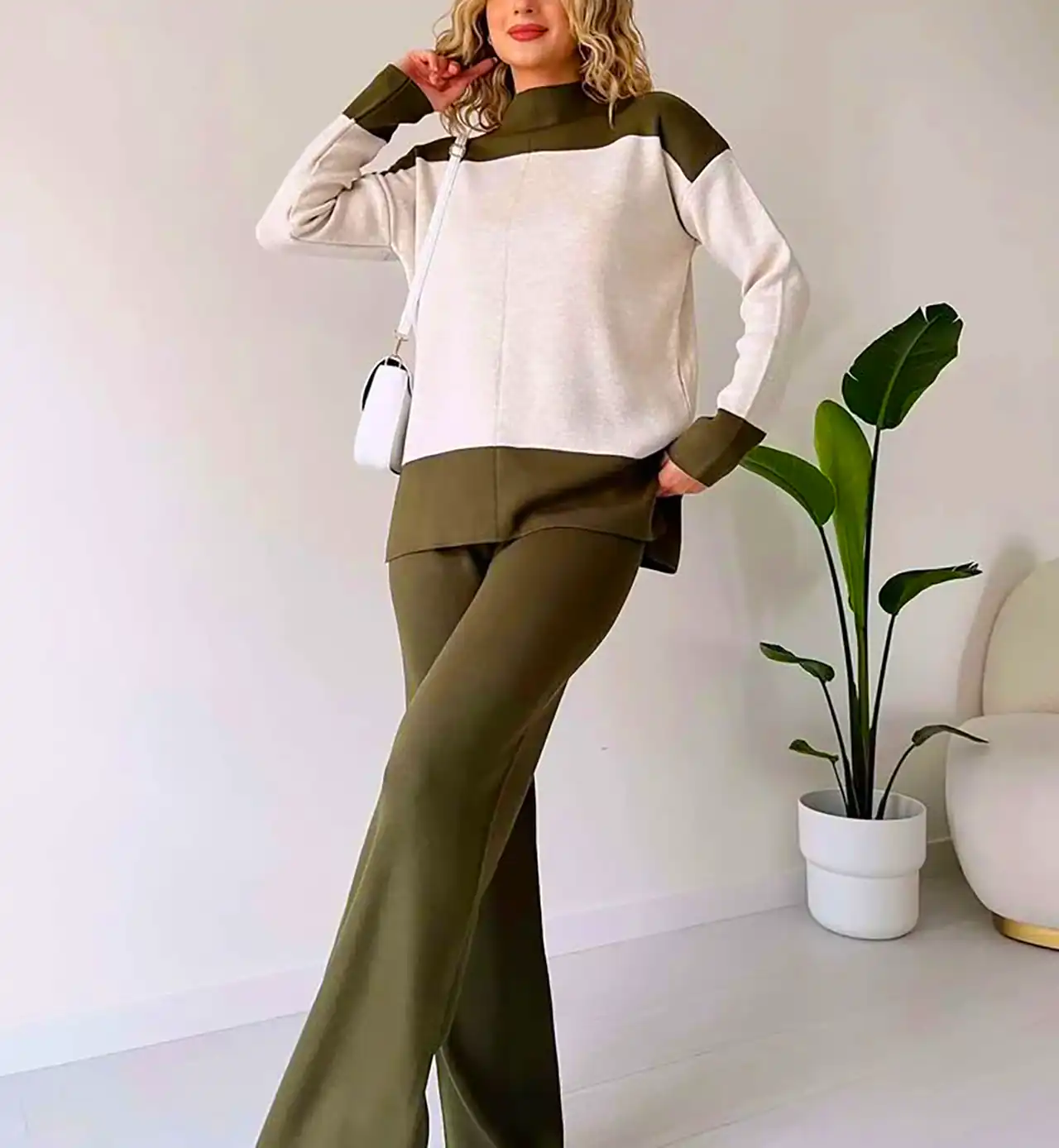 بلوز شلوار بافتنی زنانه