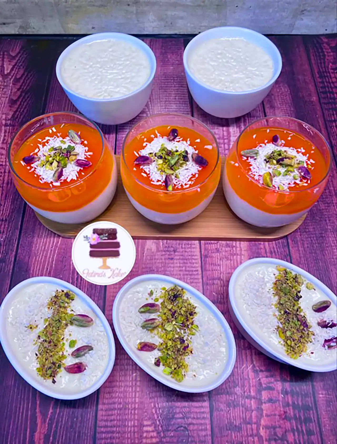 دسر سنتی تزئین شده 