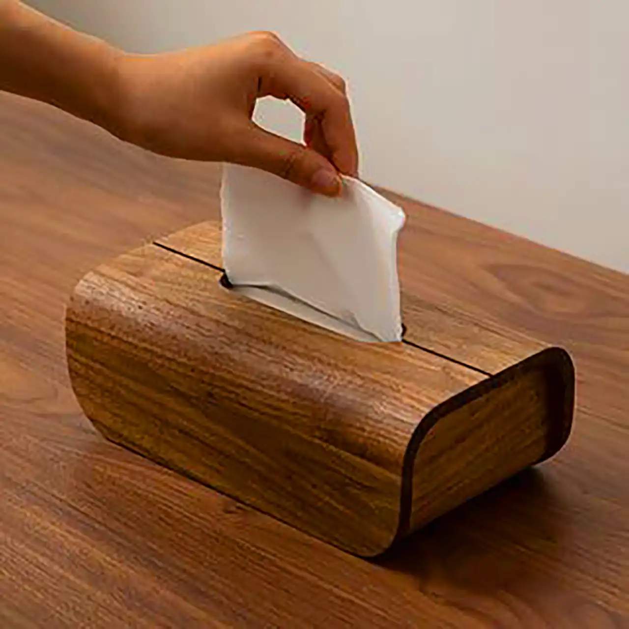 جعبه دستمال کاغذی چوبی
